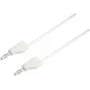 VOLTCRAFT Test Lead [Plug 4 mm - Plug 4 mm] 2 m White MSB-300 (MSB-300-2-WS)