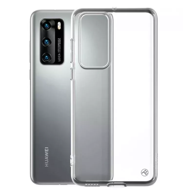 Protective Silicone Cover Tellur for Huawei P40, Transparent