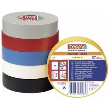Tape TESA 4163 Black 33m for Insulating Labelling Repairing