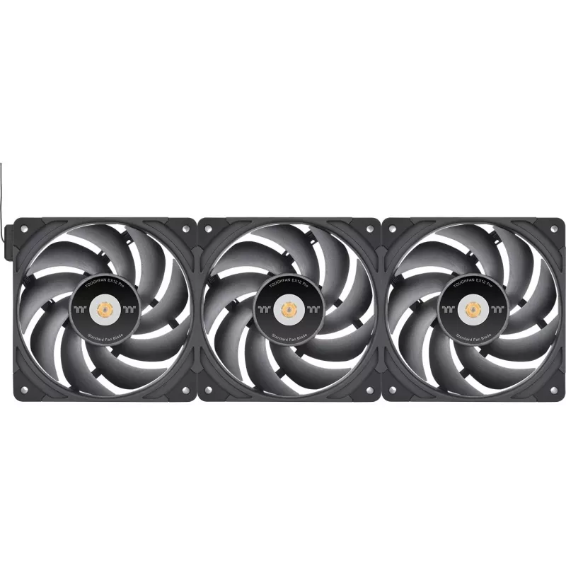 Thermaltake TOUGHFAN EX12 Pro Swappable Edition 120mm Case Fan 3-Pack Black