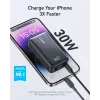 Anker PowerCore 533 - Powerbank - 10000 mAh - 30 Watt - 3 A (24 pin USB-C) - Black (A1256G12)