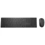 Keyboard and Mouse Set Dell KM5221W Wireless Black