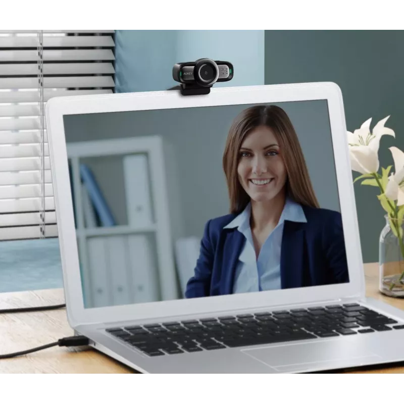 Webcam AUKEY PC-LM3 2 MP 1920 x 1080 pixels USB 2.0 Black