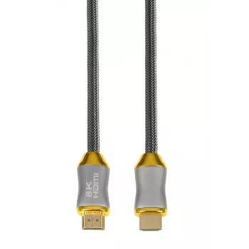 HDMI cable IBOX HD08 2 m, HDMI Type A male–male, HDMI 2.1, silver