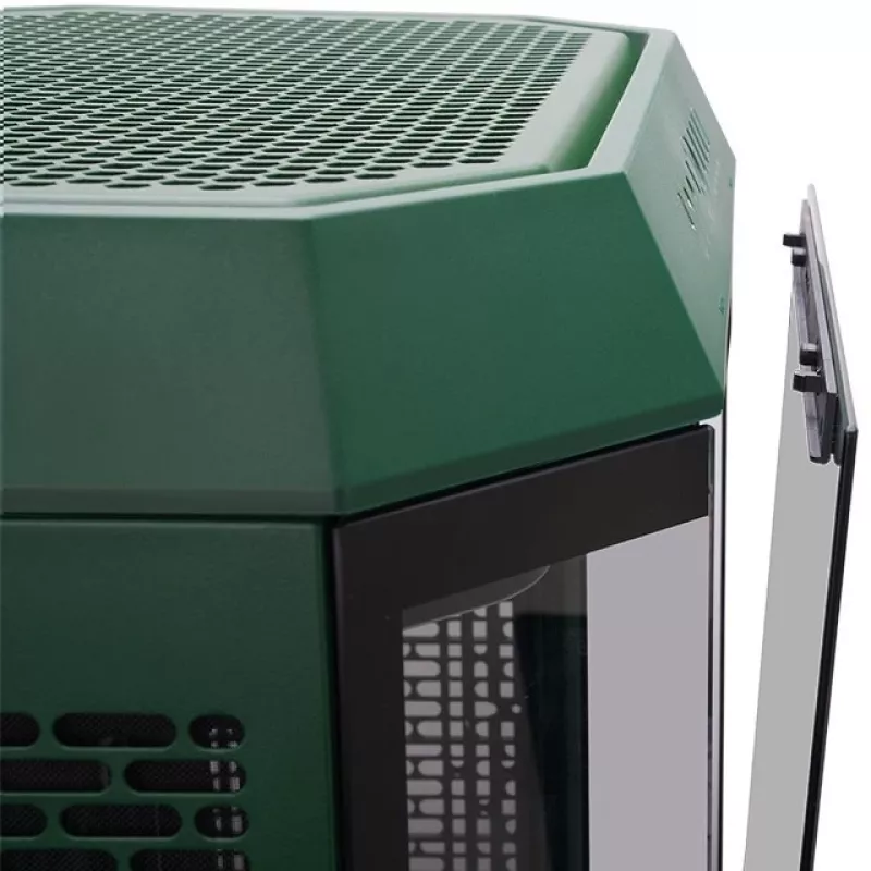 The Tower 600 , Tower-Enclosure Dark Green, Tempered Glass x 3