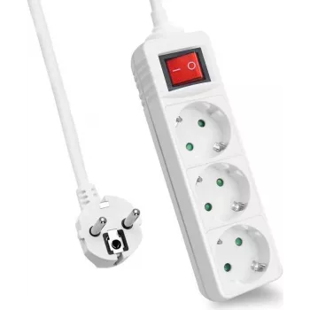 Power strip helos CLASSIC 3-socket 5.0 m with switch