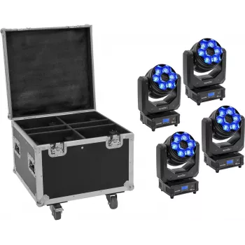 Lighting fixture EUROLITE TMH-H240 Beam Wash Flower Effect 4x — LED effect light, compact unit