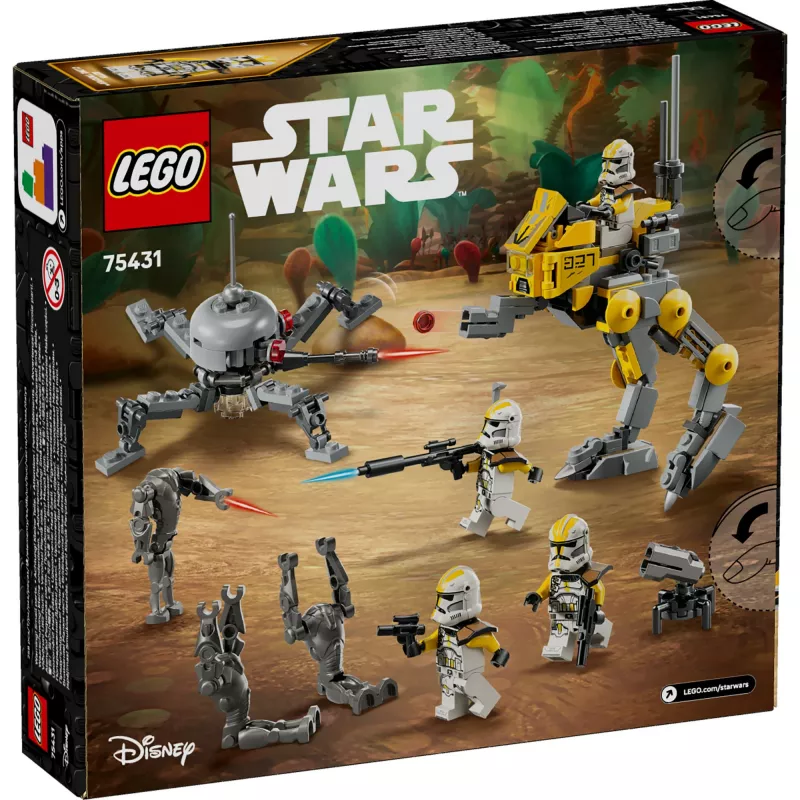 LEGO Star Wars set 327th Star Corps Clone Troopers Battle 75431 — 258 pieces, 7 minifigures, age 7+