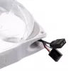 KING KITS LUBU-049 120mm ARGB Case Fans - 3 Pack, White