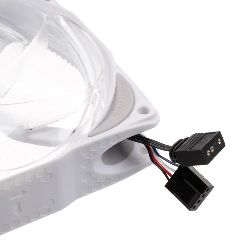 KING KITS LUBU-049 120mm ARGB Case Fans - 3 Pack, White