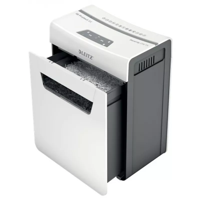 Leitz IQ Protect Premium Paper Shredder 8X P4, 4 x 40 mm, 14 L, 125 sheets, 55 dB, Touch, 8 sheets
