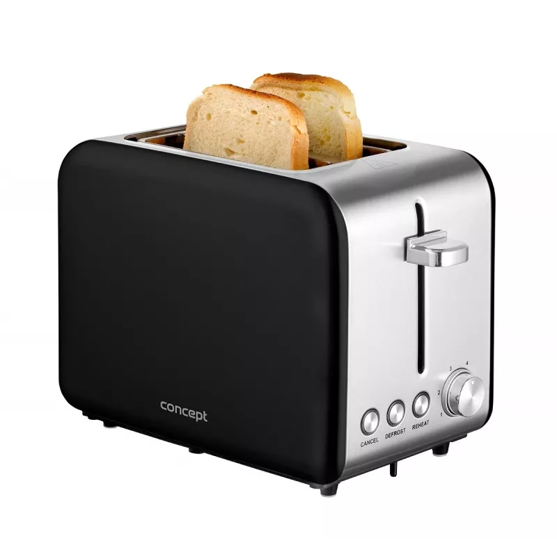 Toaster TE2052 Stainless Steel black