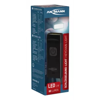 Keychain flashlight Ansmann COB LED 80 lm