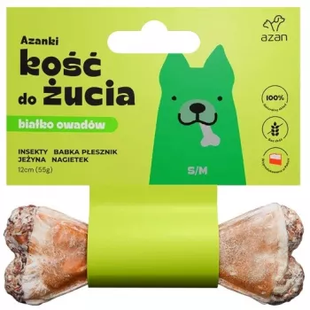 Dog chew Brit AZANKI Bone with Insects & Blackberry S/M 12 cm for small and medium dogs, grain-free, 55 g