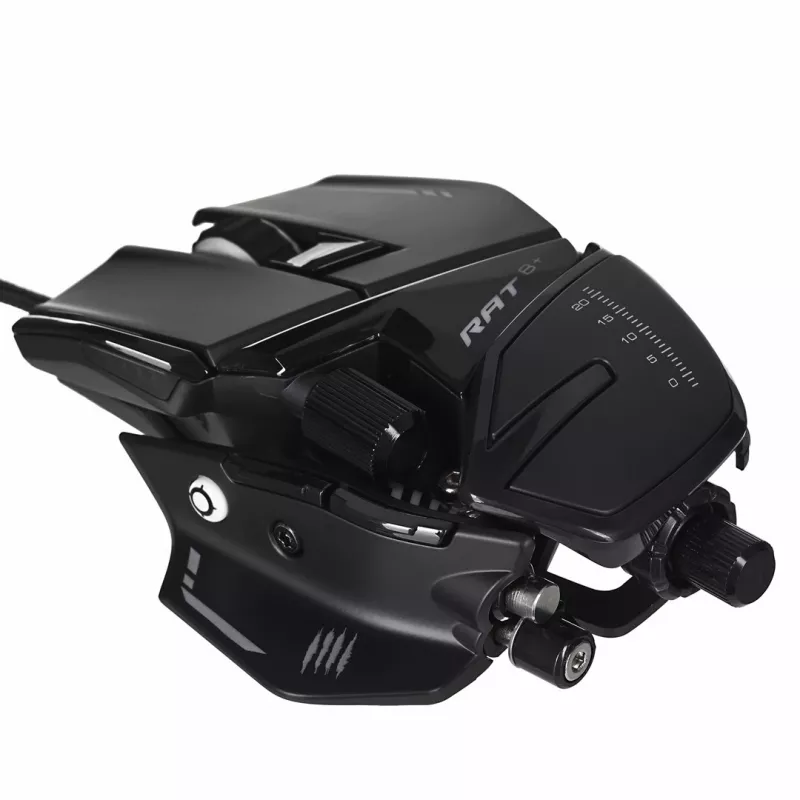 Gaming mouse Mad Catz R.A.T. 8+ — right-hand, optical, 16000 DPI, 11 buttons, USB Type-A, 145 g