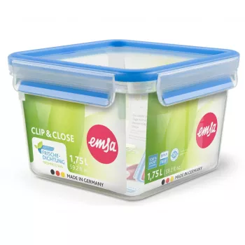 EMSA 508537 food storage container Rectangular Box 1.75 L Blue, Transparent 1 pc(s)