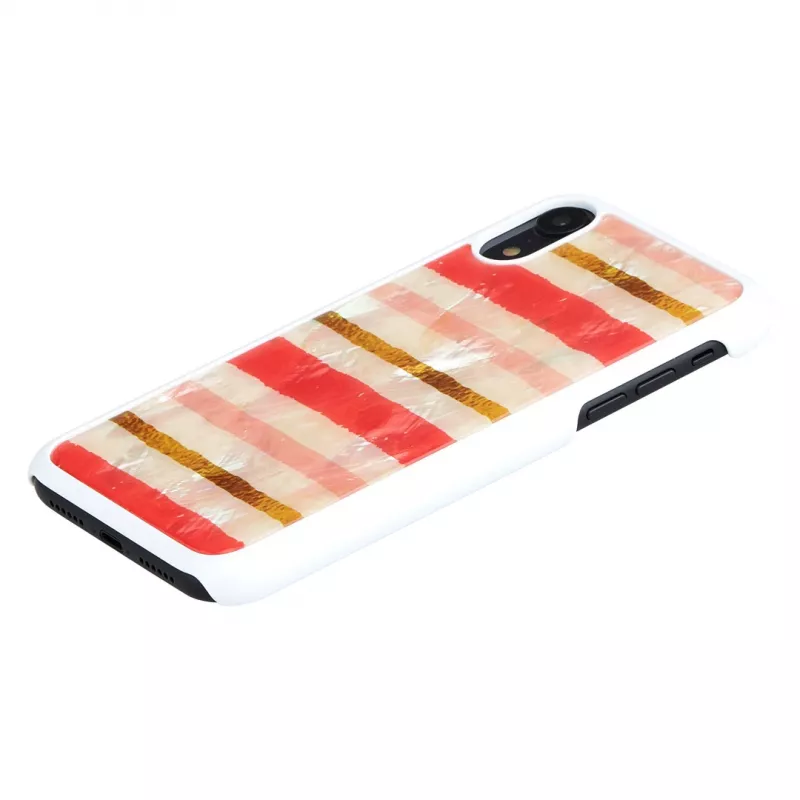 Protective smartphone case iKins for iPhone XR — Short Cake design, white