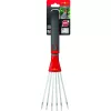 Garden rake Sourcing LD-M/ZM 015 — steel teeth, red, medium size
