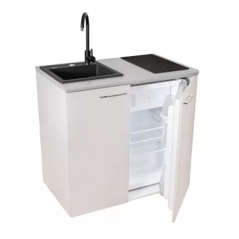 Built-in refrigerator MPM SMK-02, 50 L, energy class E, black, H 940 × W 1000 × D 600 mm