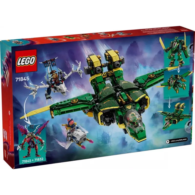 LEGO NINJAGO set 71845 Lloyd’s Jet Mech — 1112 pieces, 5 minifigures, movable wings, height 240 mm