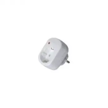 Wentronic Goobay Mains and Surge Protection Switch - Protects Electrical Devices from Power Surges e.g. Lightning (51270)