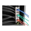 Keystone holder 12-port tiltable for 10 inch and 19 inch rack/wall mounting, DELOCK 67040, metal/plastic, silver, 77×222×27 mm
