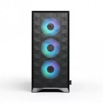 Fractal Design Pop 2 Air Black Solid mid-tower PC case — ATX support, 3x 120 mm front fans, 2.5/3.5 inch drive bays, 215×481×462 mm