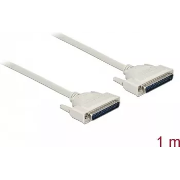 Serial cable DELOCK 86878 — D-Sub 37-pin to D-Sub 37-pin, beige, 1 m