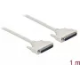 Serial cable DELOCK 86878 — D-Sub 37-pin to D-Sub 37-pin, beige, 1 m