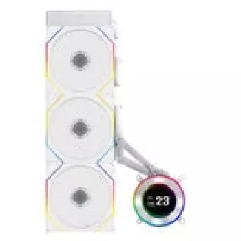 All-in-one liquid cooler Lian Li Hydroshift II LCD-C 360TL — 120 mm fans, 200–2600 RPM, FDB, white
