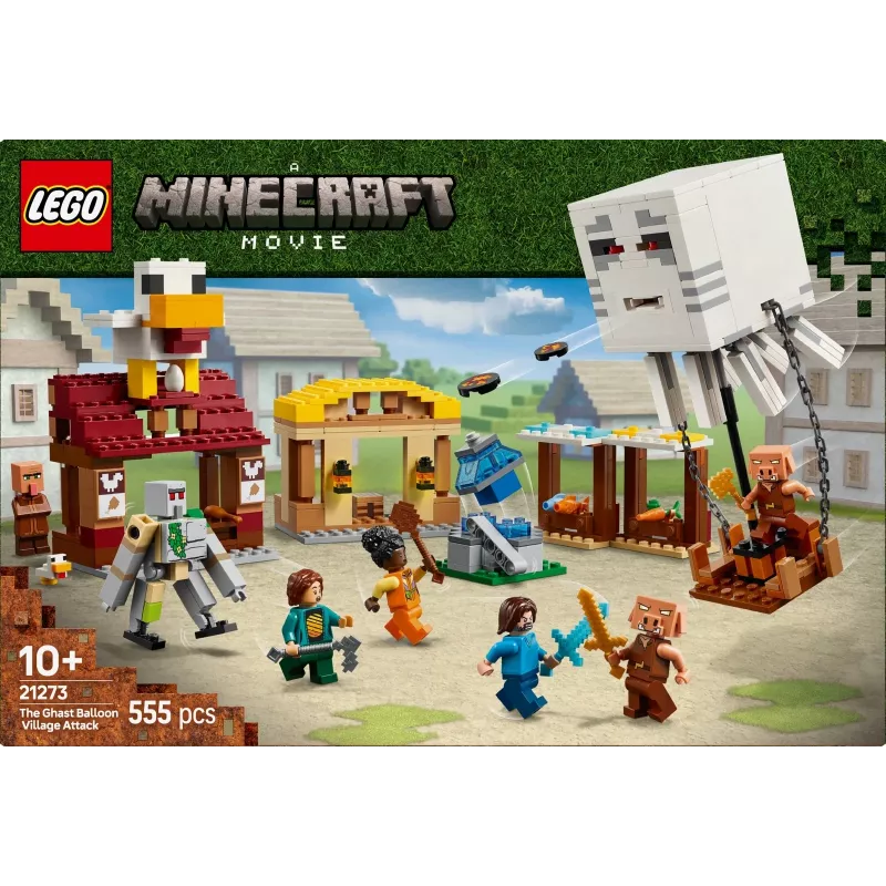 LEGO MINECRAFT 21273 The Ghast Balloon Village Attack