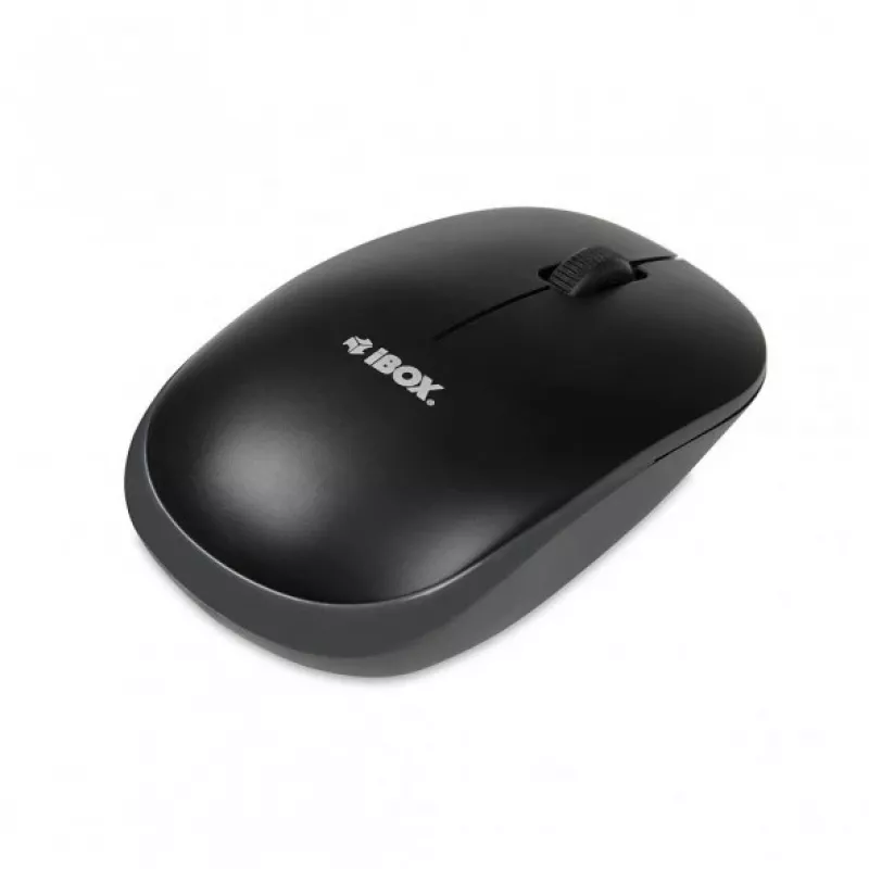 IBOX Desktop Kit Pro wireless keyboard and mouse, QWERTY full-size 104 keys, 2.4 GHz, 1200 DPI, black