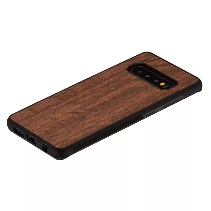 Smartphone case man and wood for Samsung Galaxy S10, black Koala design, protective cover