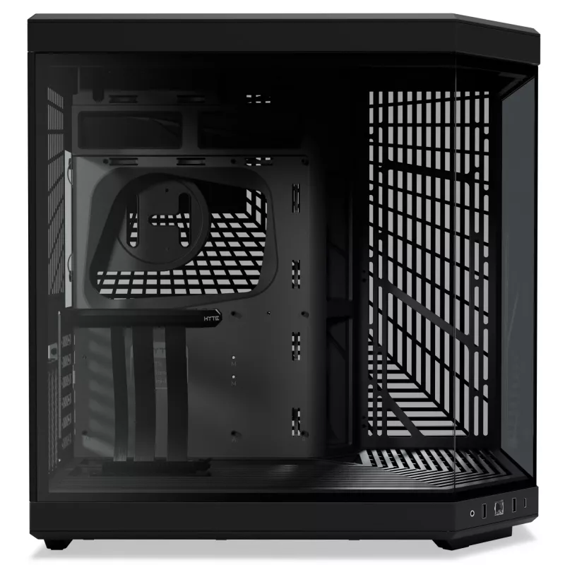 HYTE Y70 CS-HYTE-Y70-B Midi Tower PC case, E-ATX, tempered glass, Pitch Black