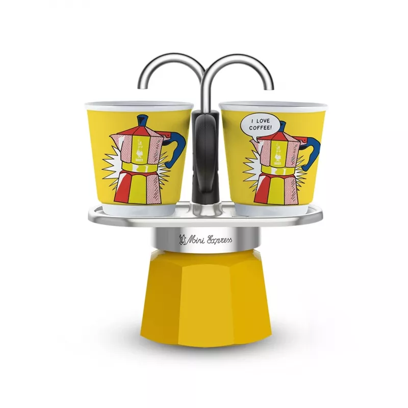 Coffee set Bialetti Mini Lichtenstein + 2 cups