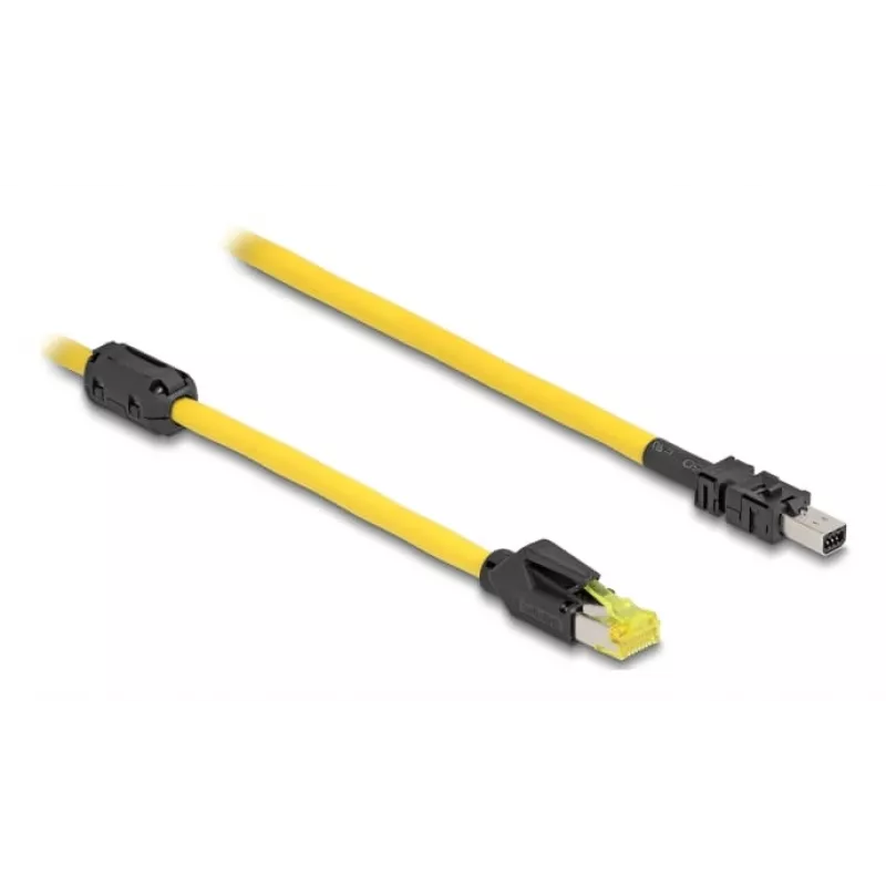 Networking Cable DeLOCK 81250 Black Yellow 1m Cat6