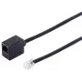 Telephone extension cable ShiverPeaks 70230-6/6 — modular RJ ISDN, 6/6 wiring, Western plug
