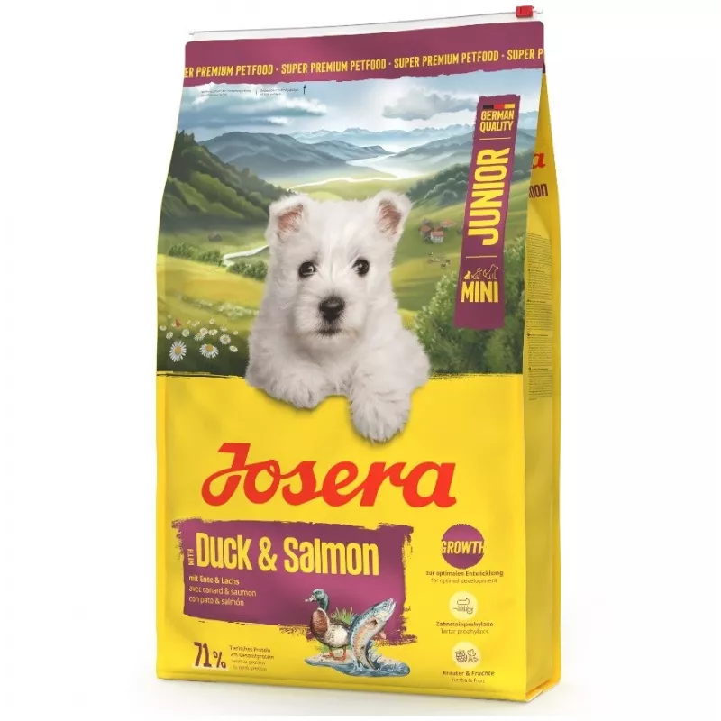 JOSERA Mini Junior Duck & Salmon dry dog food 900 g