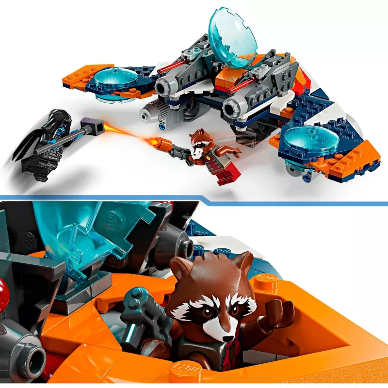 Construction Toy LEGO Marvel Super Heroes Rocket Spaceship 76278 — Rocket and Ronan set