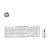 CHERRY Stream Desktop keyboard Mouse included Office RF Wireless QWERTZ German White