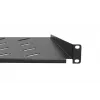 Rack shelf Extralink SHELF 1U for 19 inch wall cabinets, 1U, 300 mm, black, metal