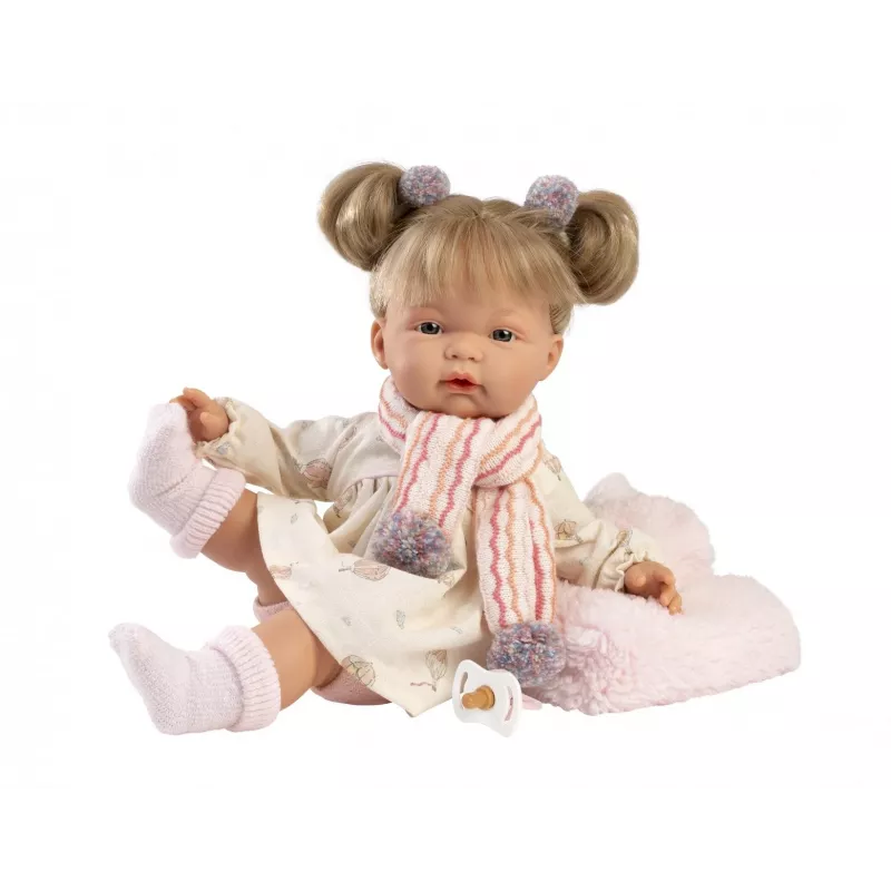 Doll Llorens Joelle 38 cm — crying doll with realistic features and soft body