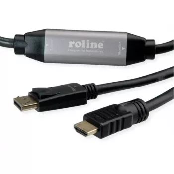 Video Cable Adapter ROLINE 11.04.5776 7.5m HDMI Type A DisplayPort Black