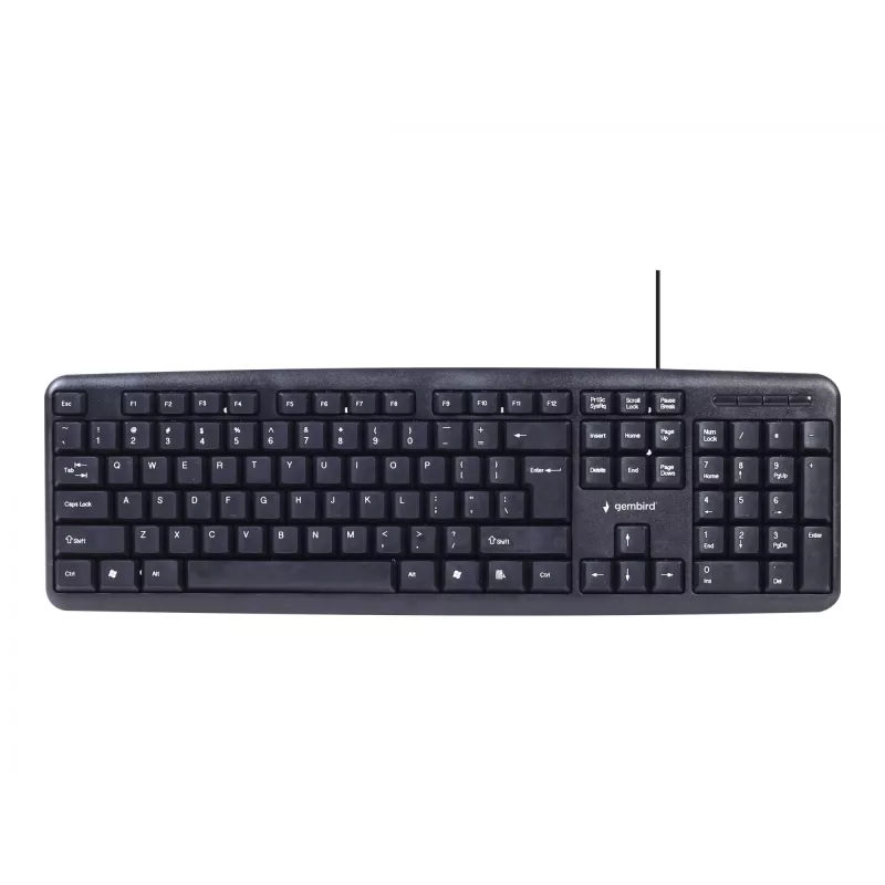 Gembird KBS-UO4-01 Keyboard Mouse included Office USB QWERTY US English Black