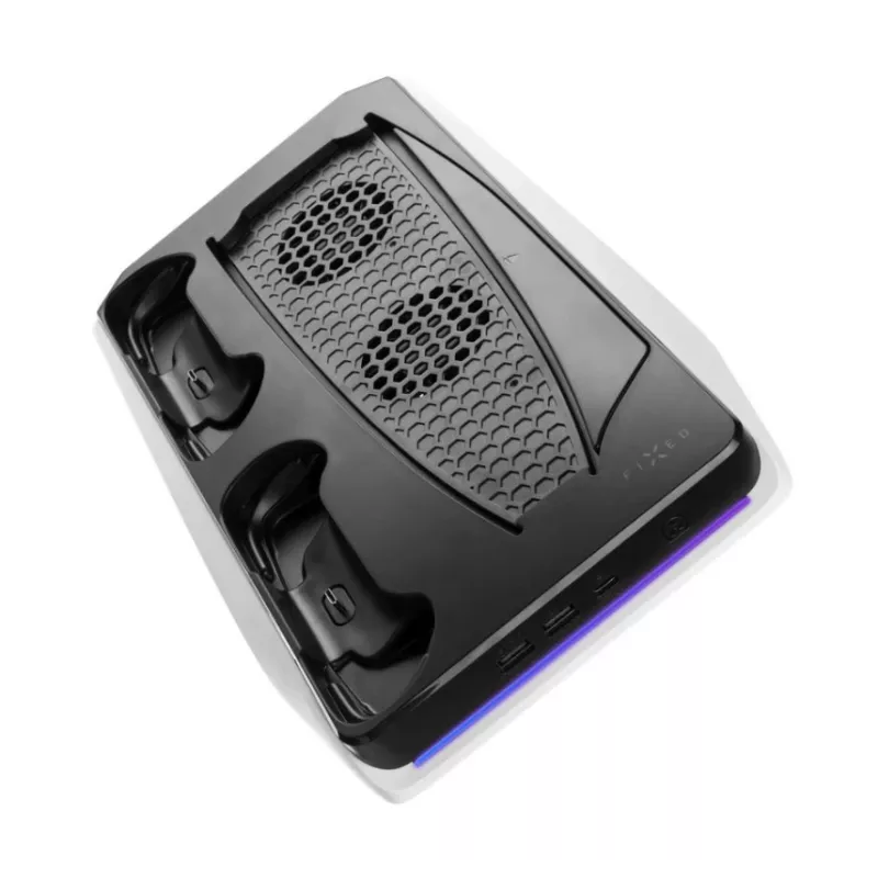 Cooling and Charging Station FIXED FIXPS5-MCS-BW — multifunctional station for PS5 DualSense controllers