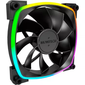 Fan Montech RX120 PWM 12 cm Black 720-1760 RPM Rifle Bearing