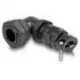 DeLOCK Cable Gland 90° angled PG9 black strain relief