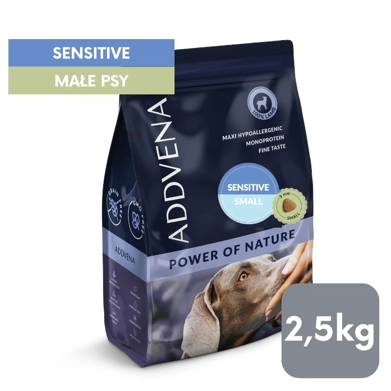 ADDVENA Power of Nature Adult Sensitive Small Lamb - dry dog food - 2,5kg