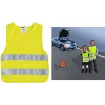 Children's safety vest IWH Kinder-Pannenweste 540303, fluorescent yellow, 100% polyester