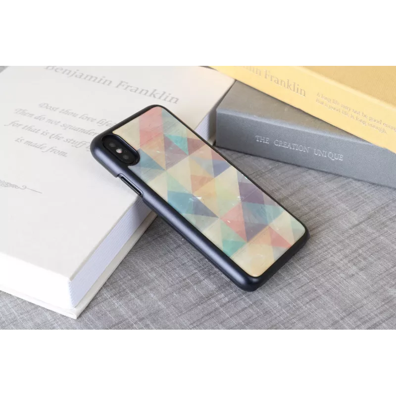 Smartphone case iKins for iPhone XS / iPhone XS Mosaic Black